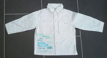 Chemise manches longues garçon 18 mois