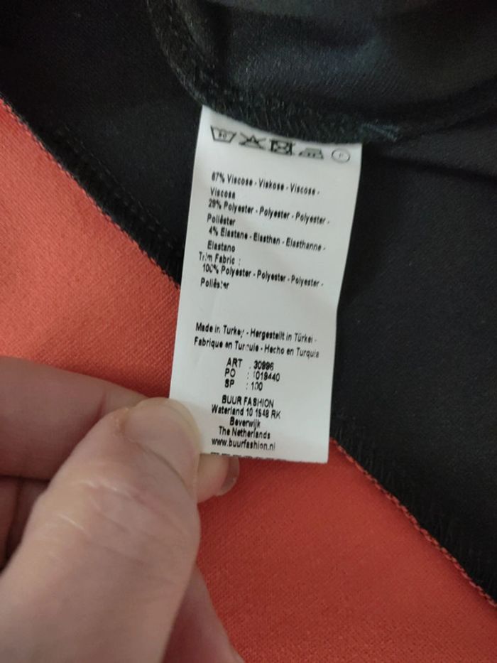 Jupe stretch noir orange Ivy beau Amsterdam taille 44 - photo numéro 7