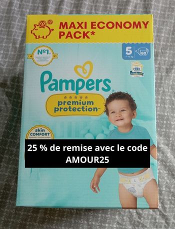 Pampers premium protection taille 5 neuf jamais ouvert 