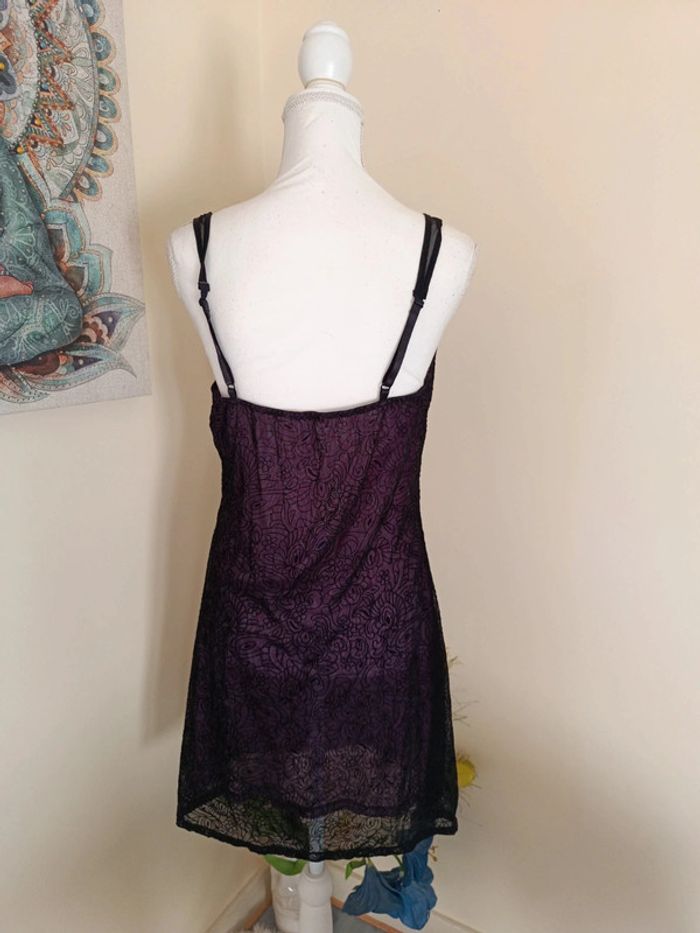 Nuisette rougegorge t 40 noire et violette - photo numéro 4