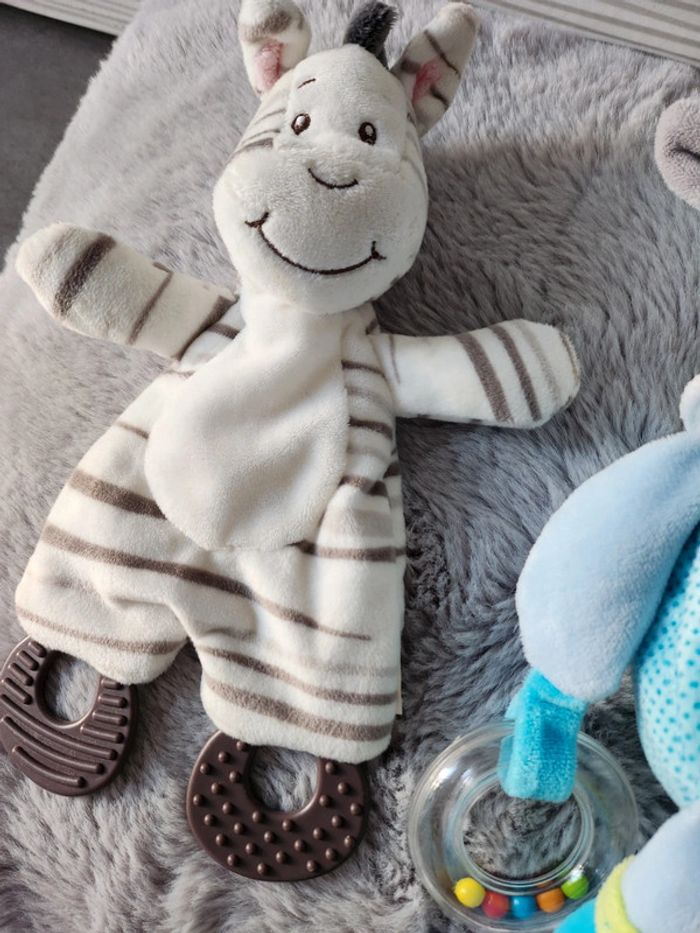 Lot peluches hochet Mots d'enfants - photo numéro 3