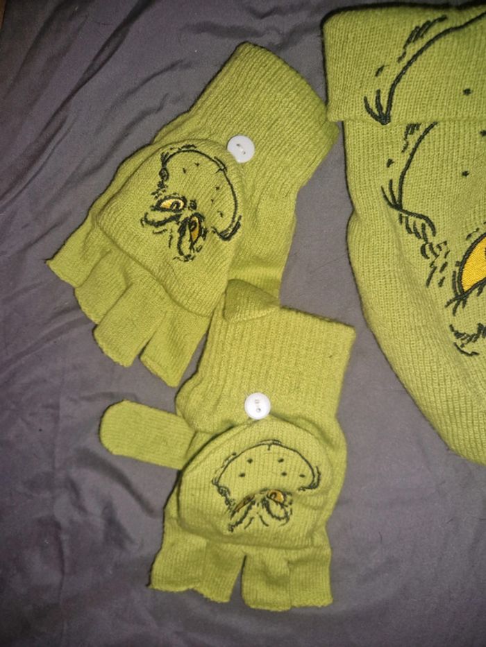 Bonnet et gants the grinch - photo numéro 3