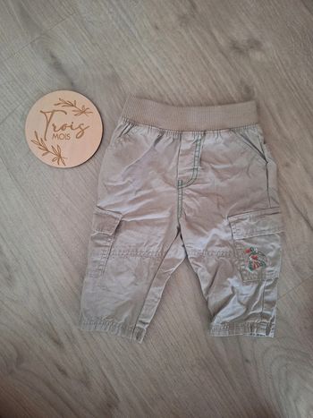 Short bermuda beige 3 mois
