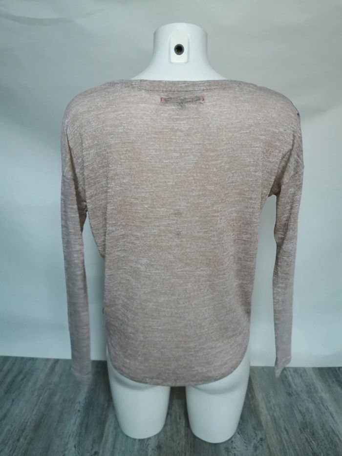 Pull mailles fine bi-matière Bershka taille S - photo numéro 3