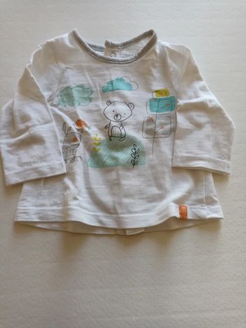 Tee-shirt manches longues 1 mois