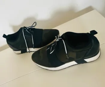 Steve Madden, chaussures basket, sneakers kaki noir, femme pointure 37