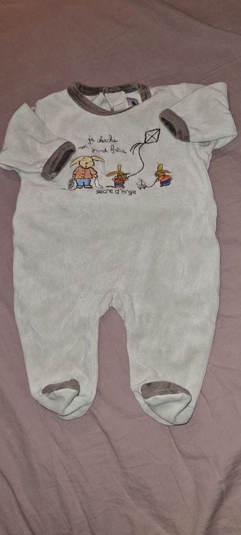Pyjama velours 1 mois
