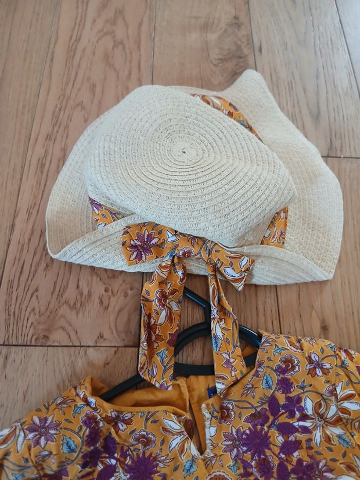 Tenue fille 4 ans sergent major robe et chapeau - photo numéro 3