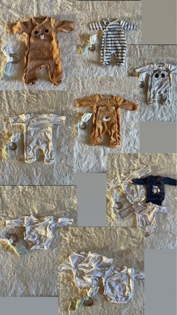 Lot de vêtement 0 mois