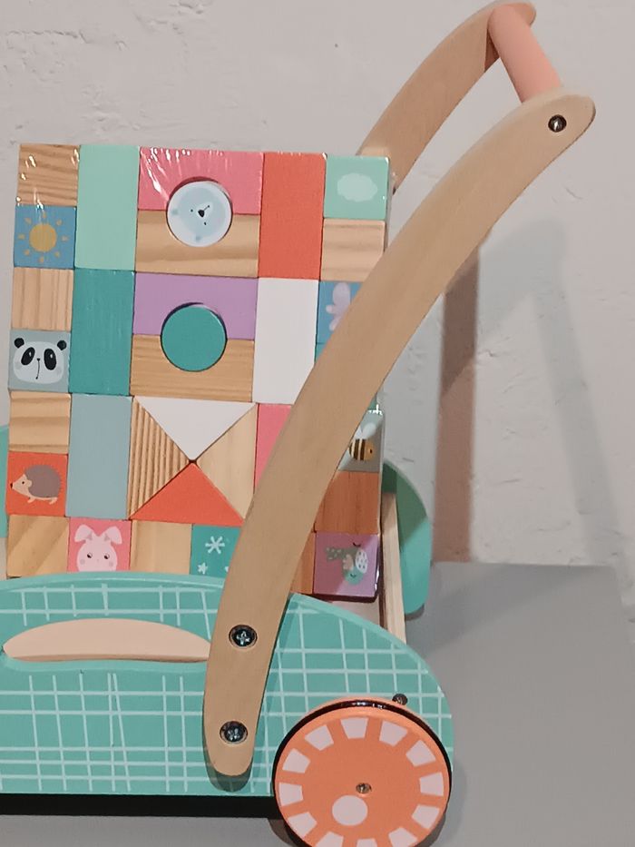 Chariot cubes bois - photo numéro 9