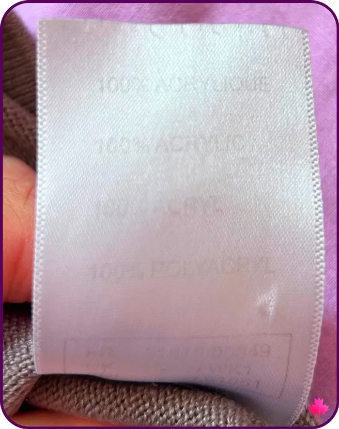 Pull Marron Rosé Col V Damart - Maille Côtelée - Grande Taille XL/XXL - photo numéro 5