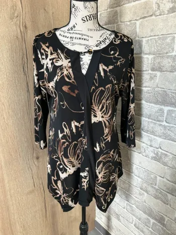 Blouse fluide manches 3/4 taille 42/44