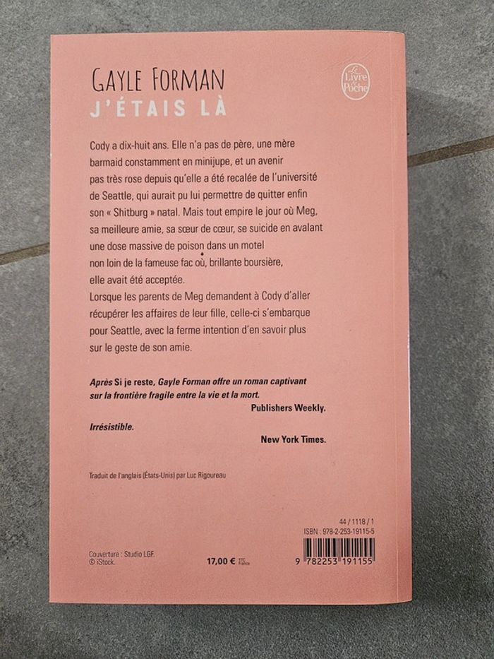 J'étais la - gayle Forman - photo numéro 2