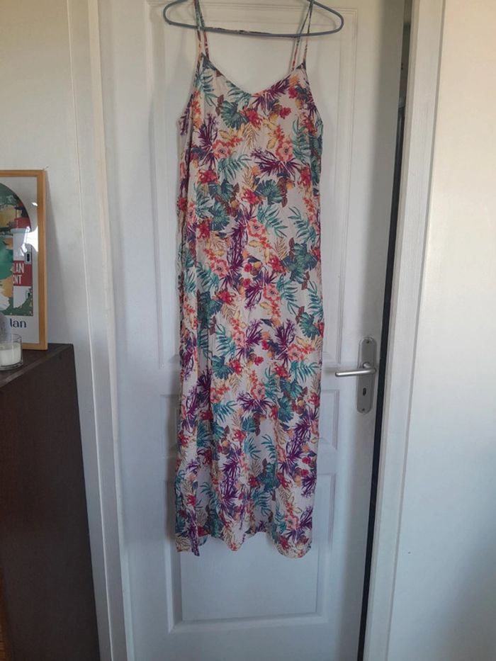 Jolie robe longue été à bretelles pimkie