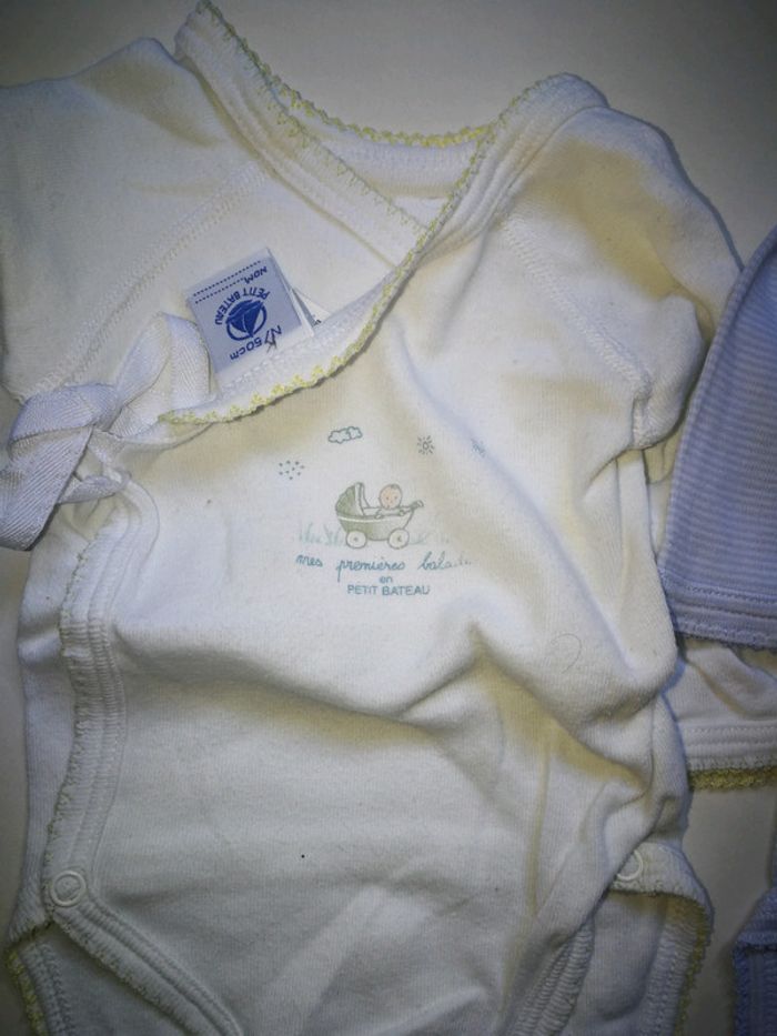 Lot de 2 bodies ML naissance petit bateau - photo numéro 3