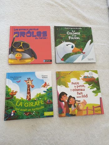 Lot de 4 livres animaux neufs