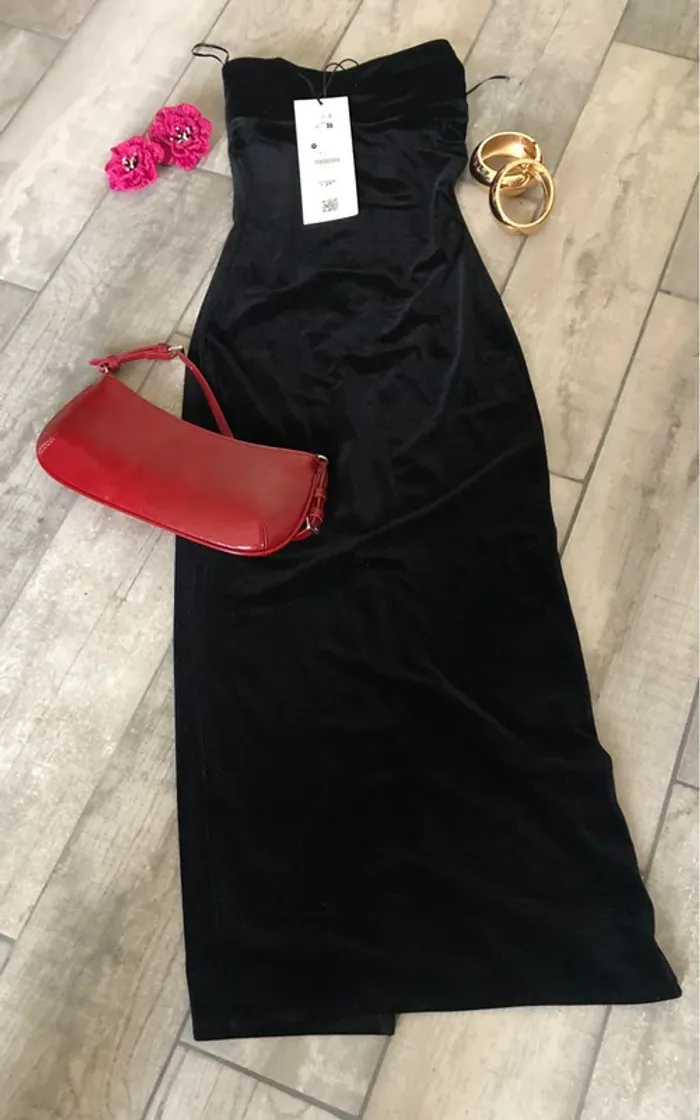 Robe longue bustier bershka neuve taille XS - photo numéro 3