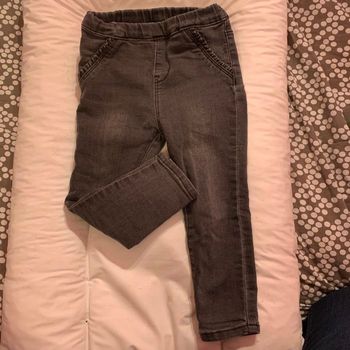 Jean gris foncé fille