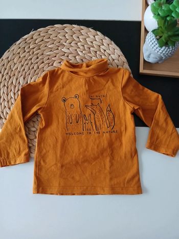 Pull à col roulé Taille 18 mois🌿🦊