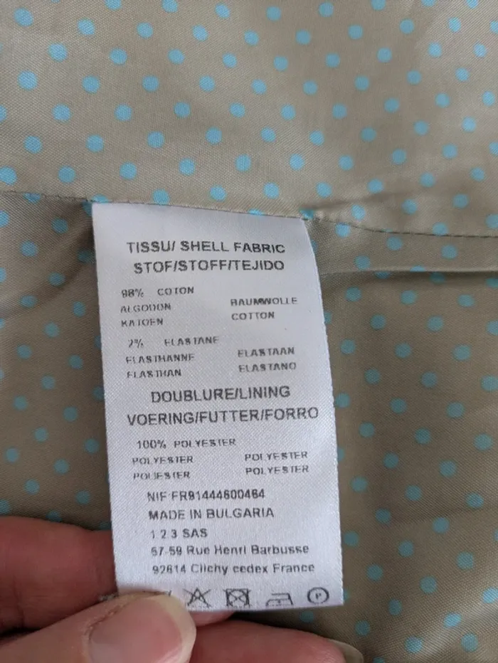 Veste d'été blazer en coton - 123 - taille 40 - photo numéro 5