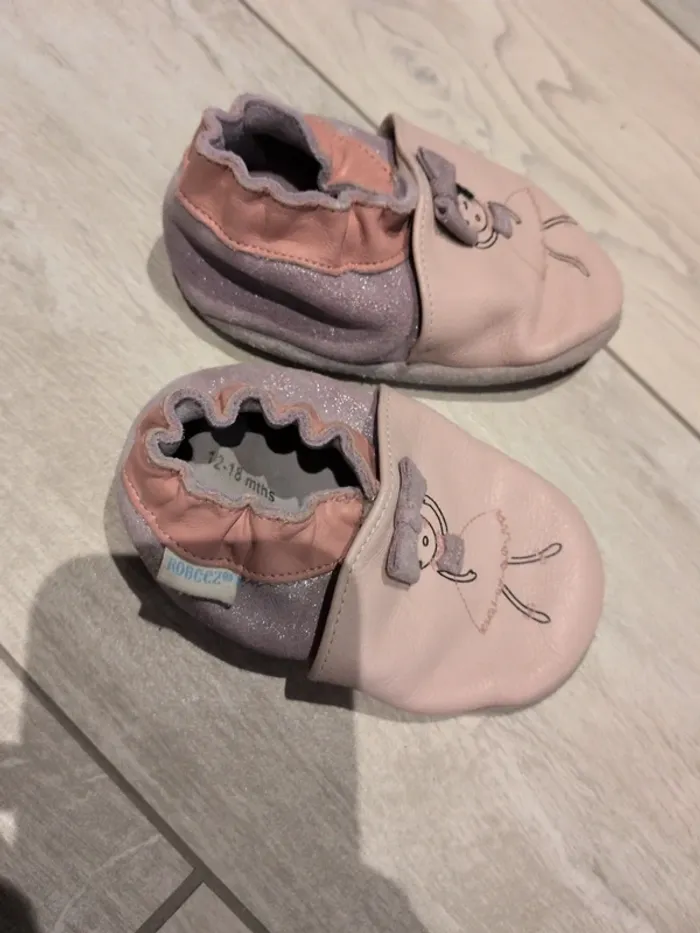 Chausson en semelle cuir souple Robeez - photo numéro 2