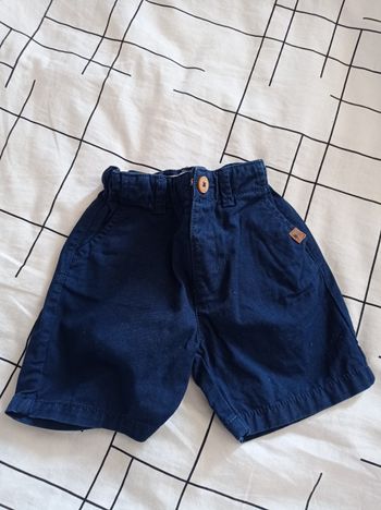 Short Chino bleu zara
