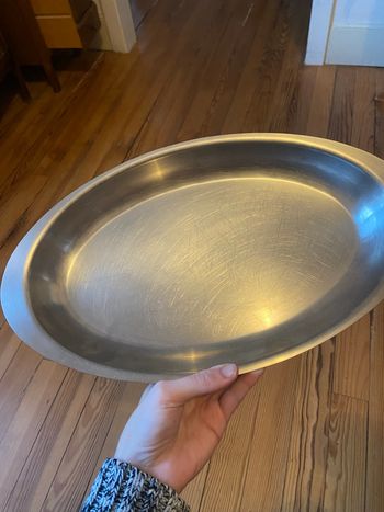 Plat de service en inox