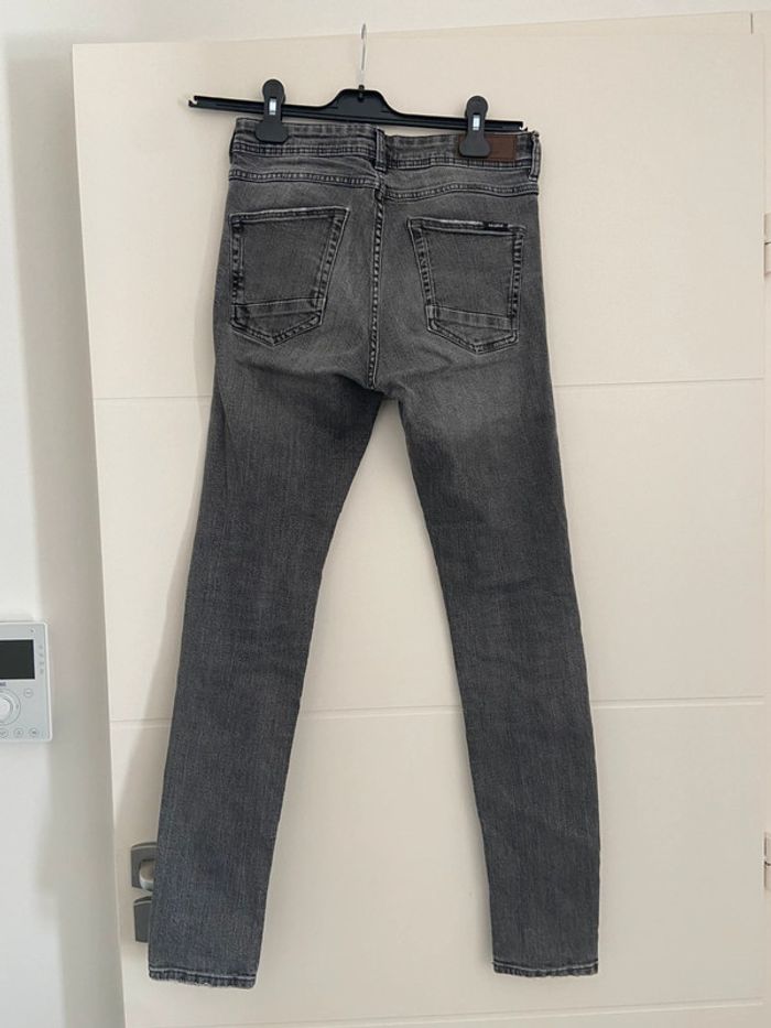 Jean slim gris homme Pull & Bear - photo numéro 3