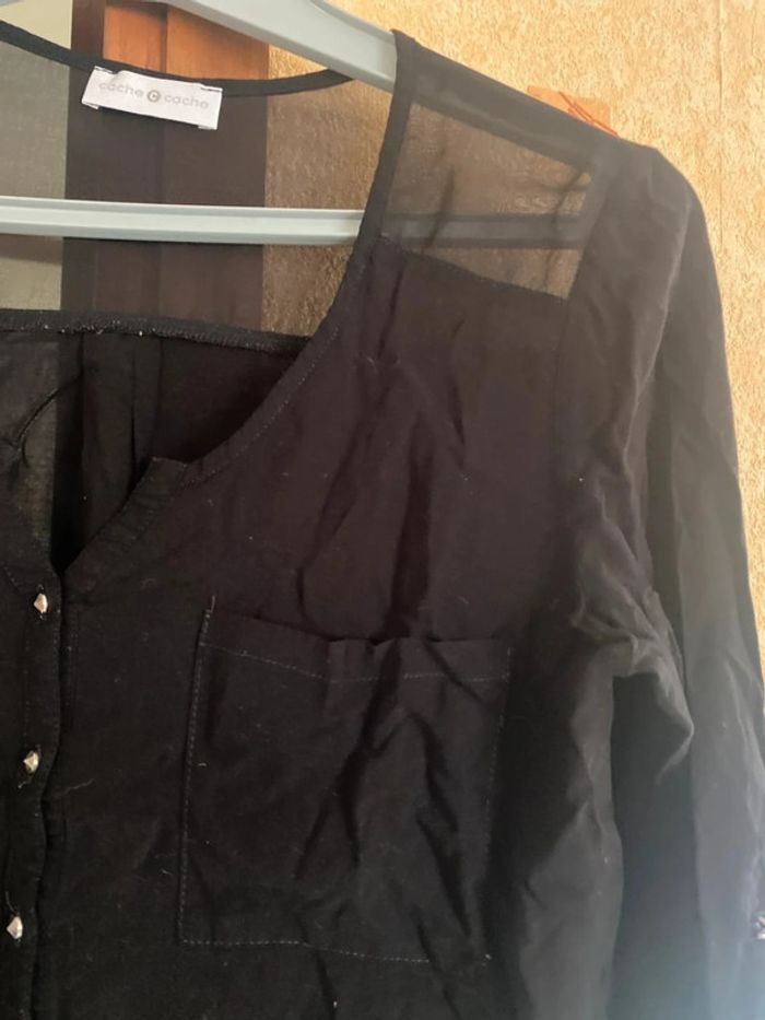 Chemise femme transparente taille 36 très bon etat - photo numéro 4