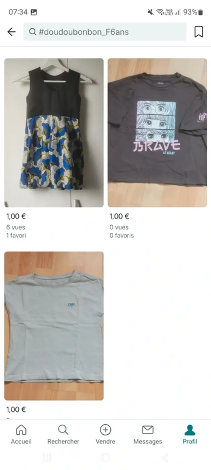 Tout vêtements 1€ passe à 0,50cts dès 2 articles - photo numéro 17