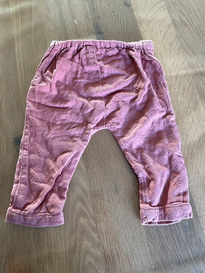 Sarouel vieux rose 6 mois - photo numéro 3