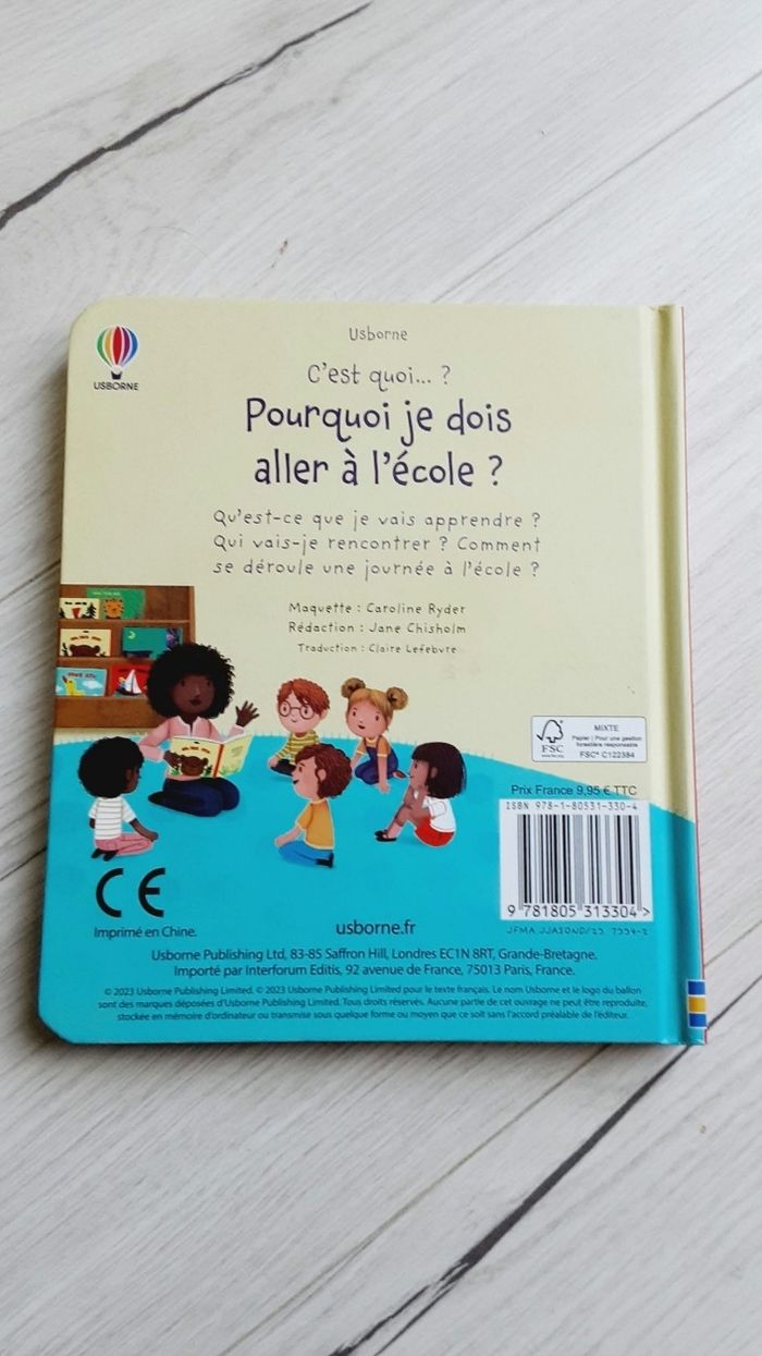 Livre enfant Usborne, C'est quoi, Pourquoi je dois aller à l'école ?  Neuf - photo numéro 3