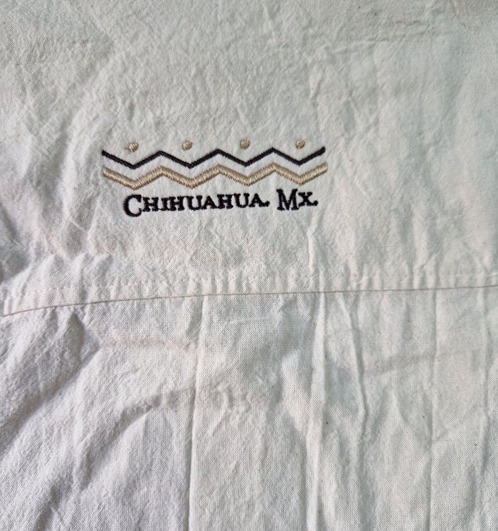 Chemise manches courtes  / chemisette  , homme  , vintage  , de la marque Metza , Mexico  , vêtement artisanal bio - photo numéro 9