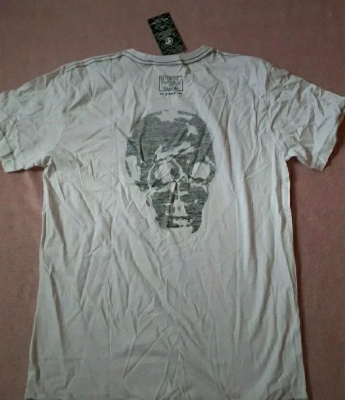 Tee-shirt skull tête de mort taille M mylène farmer - photo numéro 3