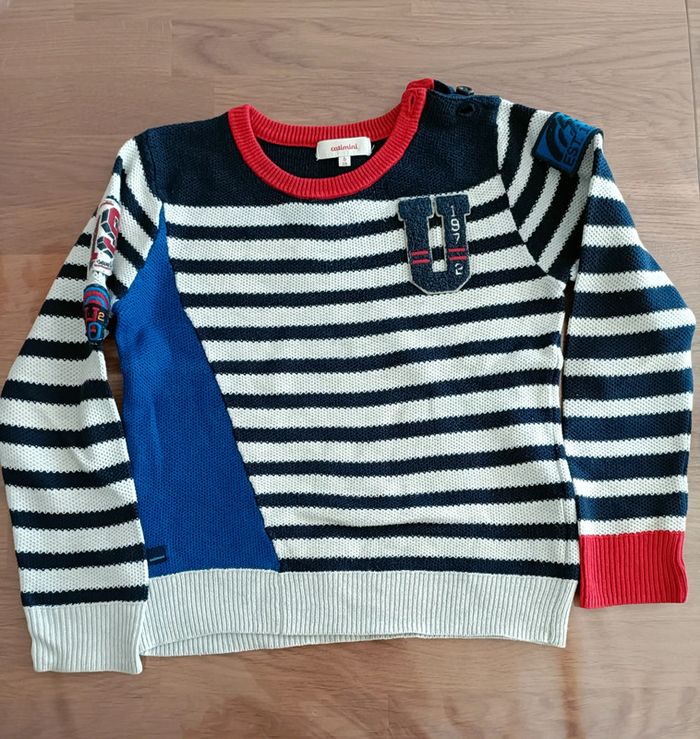 Pull fin marinière Catimini 6 ans