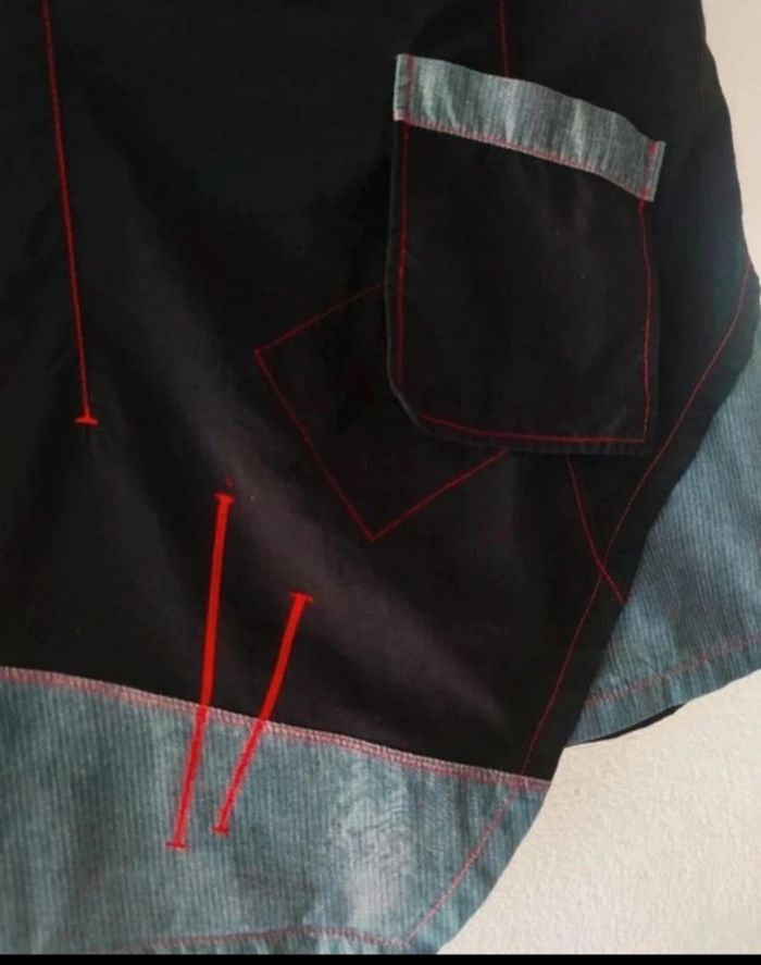 top tunique vintage 80s design structuré taille l 40 jonaty - photo numéro 4