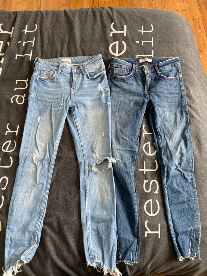 Lot de 2 jeans Zara T 34