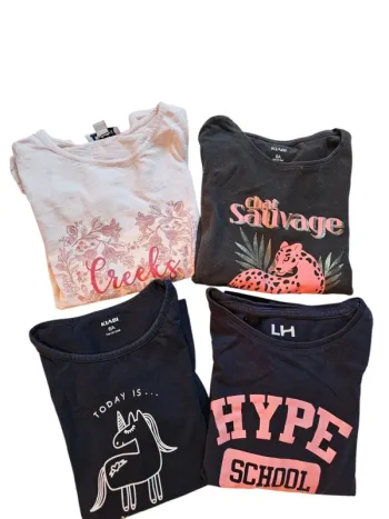 Lot de 4 Tee-shirt manche longue- 8 ans