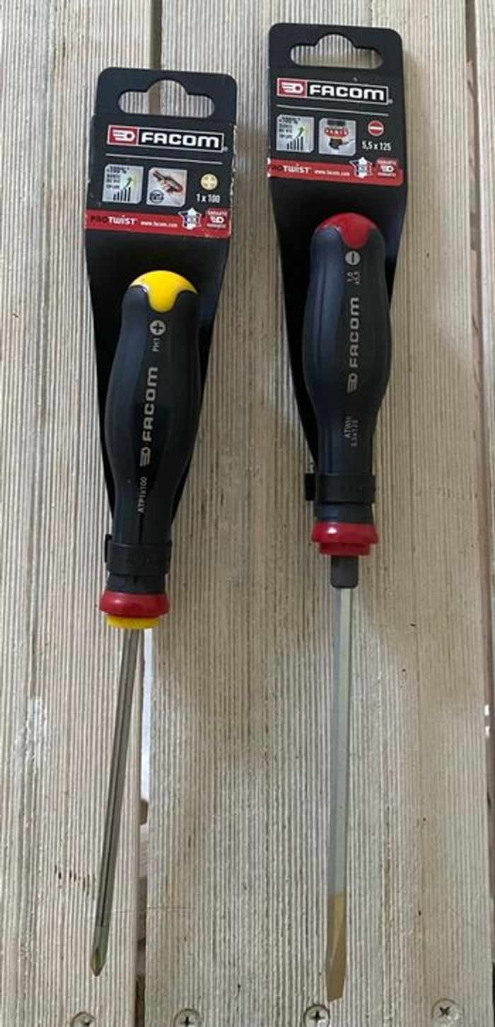 Neuf 2 Tournevis Marque FACOM PROTWIST Made in France 100% durée de vie !