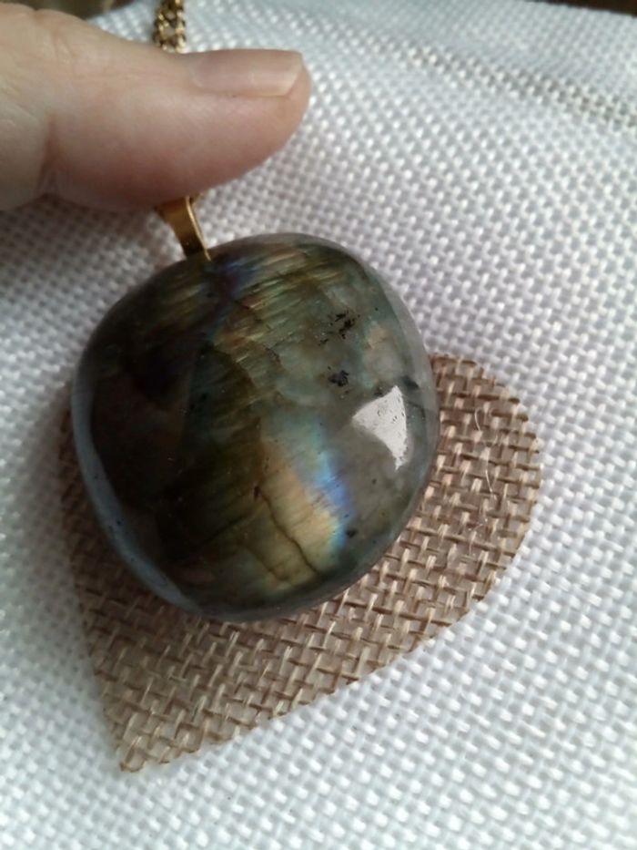 Collier labradorite naturelle - photo numéro 4