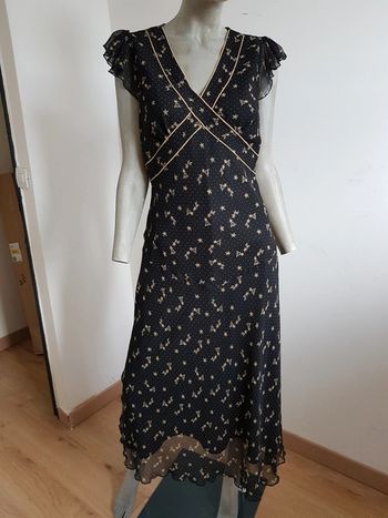 Robe noire style rétro / vestido negra