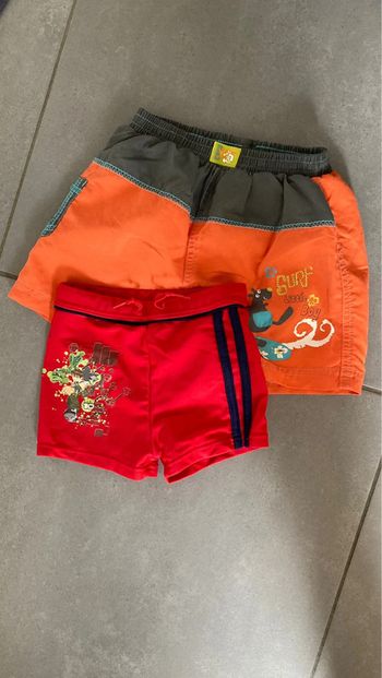 Lot ensemble maillot de bain short bain piscine vêtement 4 abs