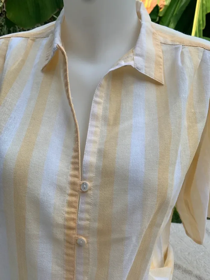 Chemise vintage Cacharel taille 42 manches courtes - photo numéro 4