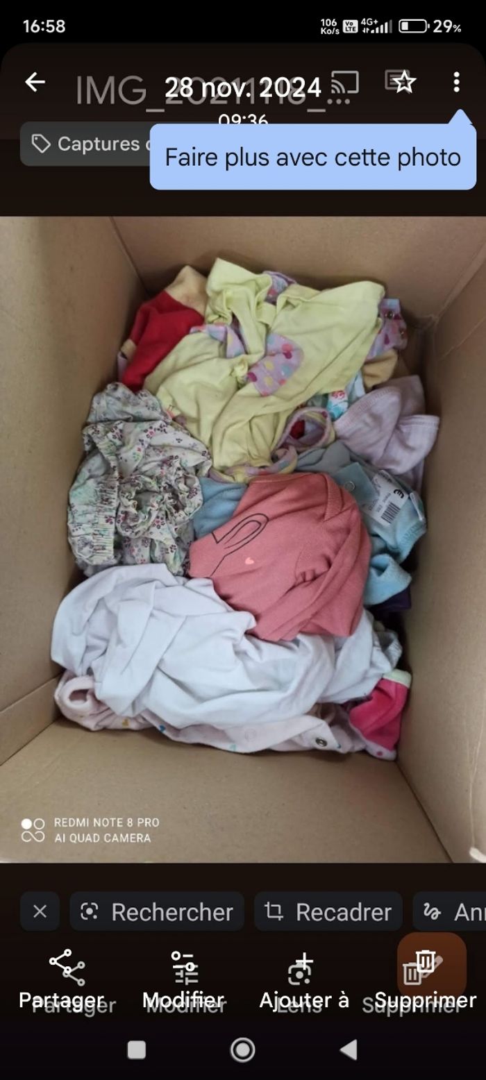 Lot vêtements fille