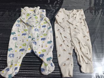 Lot de 2 pijama coton 1 mois mixte