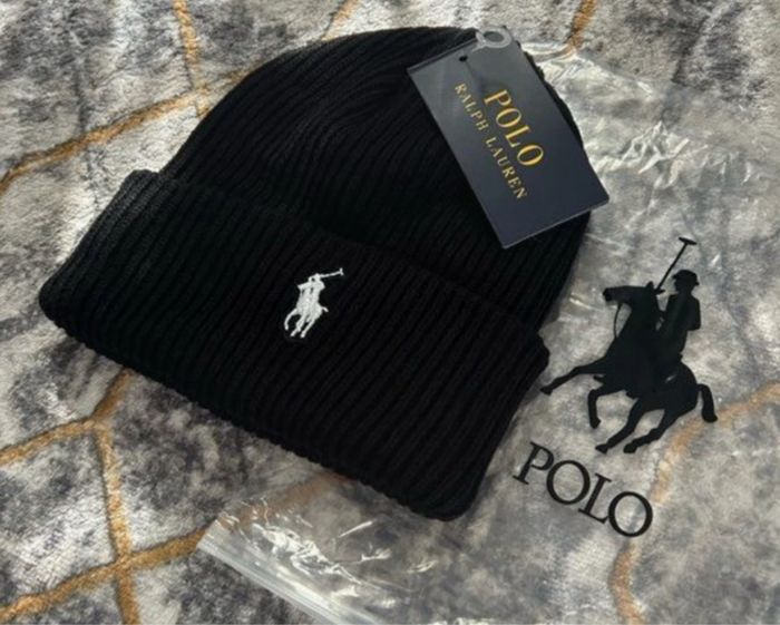 Bonnet Ralph Lauren Noir Neuf avec étiquette