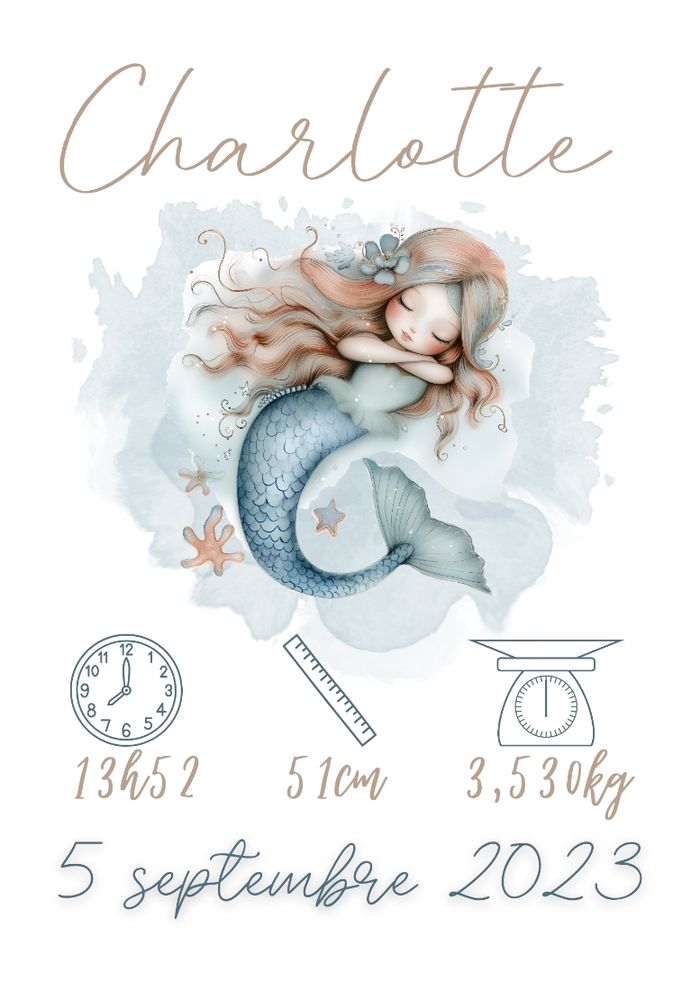 affiche naissance personnalisé - photo numéro 2