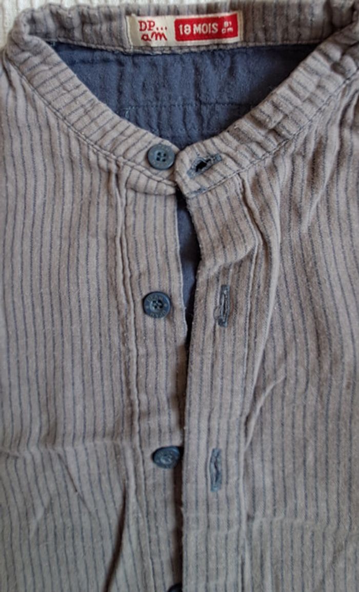 chemise manches longues col mao - photo numéro 3