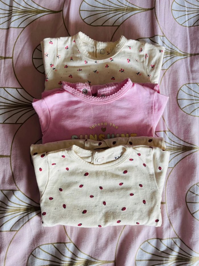 Lot de 3 Pyjamas avec pieds KIABI – 3 mois – Excellent état