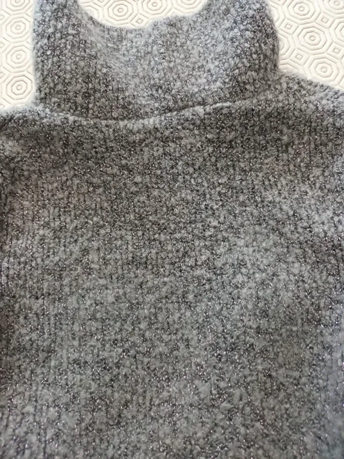 Robe en laine 5 ans gris et noir - photo numéro 5